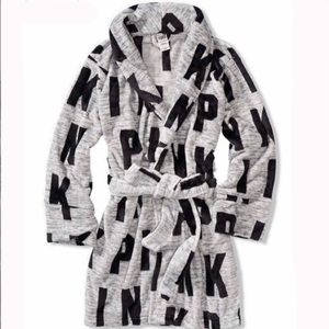 PINK Logo Gray/Black Robe